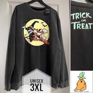 Cakeworthy Disney Trick or Treat Halloween Crewneck 3XL Huey Dewey Louie NWT